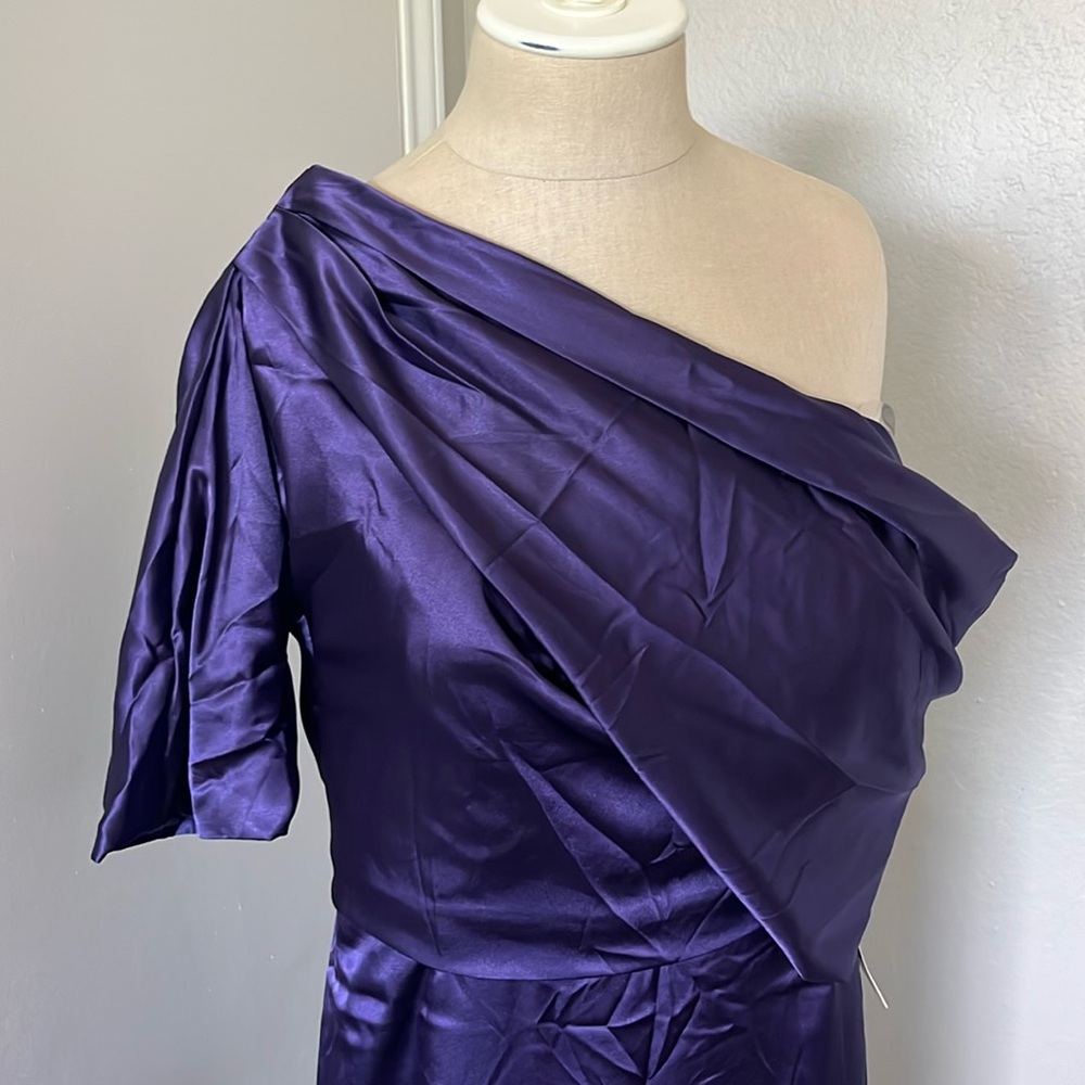 Mondressy Column One-Shoulder Mother of the Bride Dress